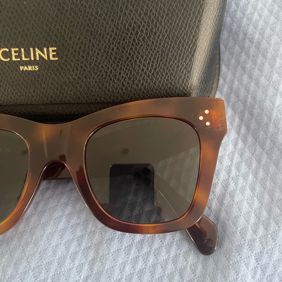 Celine Cat-Eye 50mm Tortoise Sunglasses - Picture 4 of 13